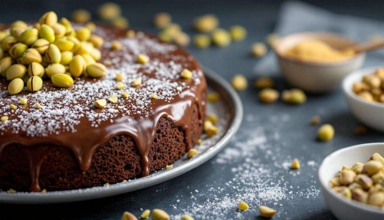 Le gâteau chocolat-pistache que vous ne pourrez plus quitter