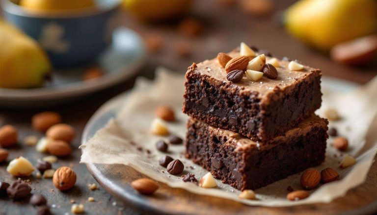 Le brownie léger poire-chocolat qui fait oublier le classique