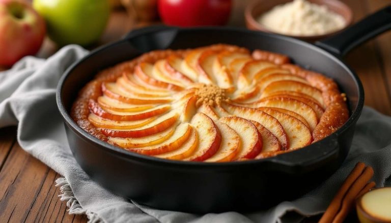 Je fais ce gâteau aux pommes à la poêle : facile, rapide, sans four et 100 % délice